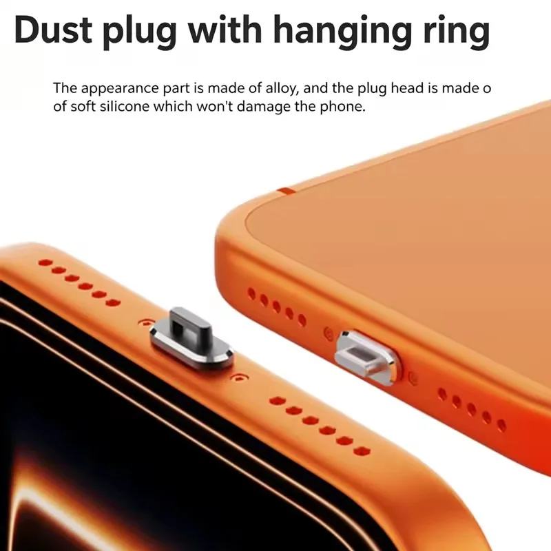 6-1PCS Anti Dust Plug Transpar - Travel Plug Type C ulasan dan harga