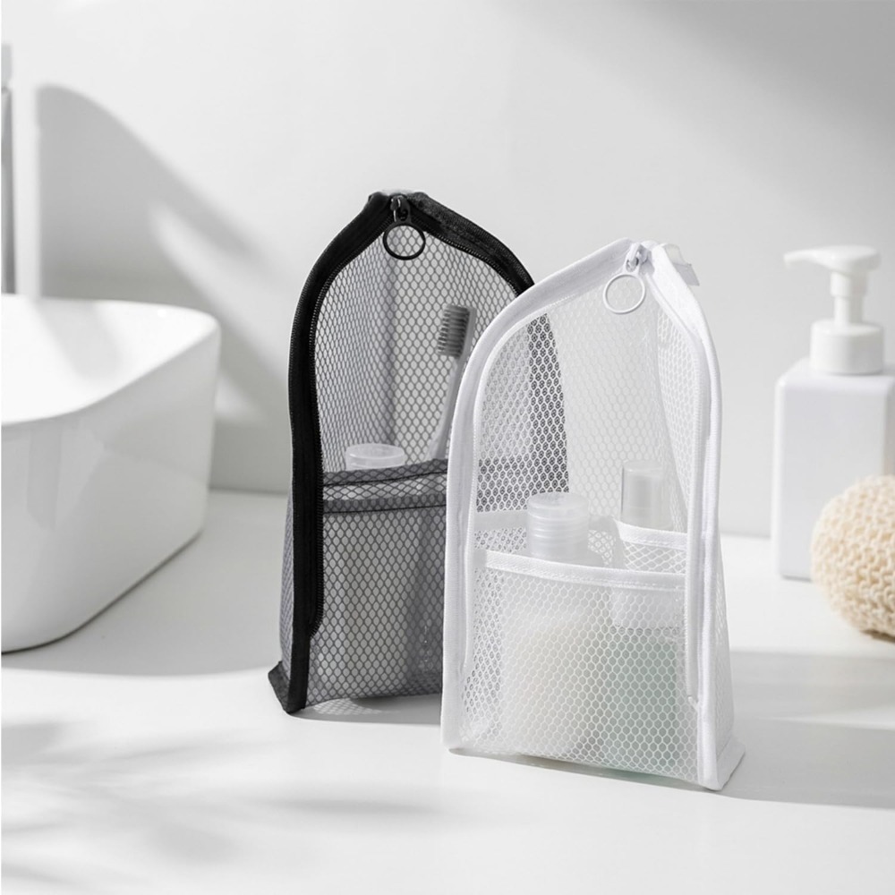 Mesh Toiletry Bag Breathable Q - Travel Accessories Organizer ulasan dan harga
