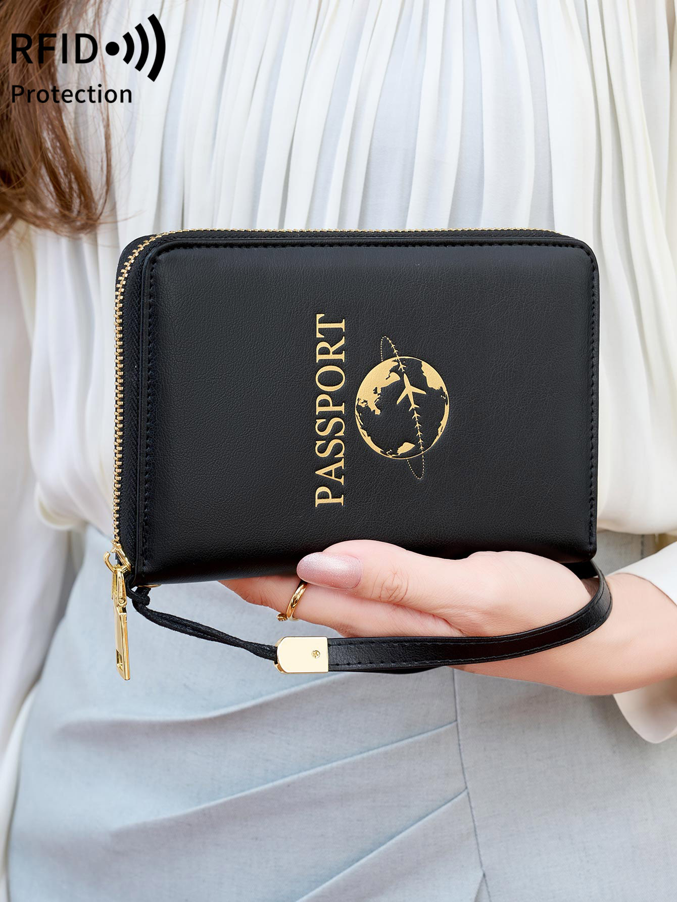 RFID Shielded Passport Holder  - Travel Accessories For Plane ulasan dan harga