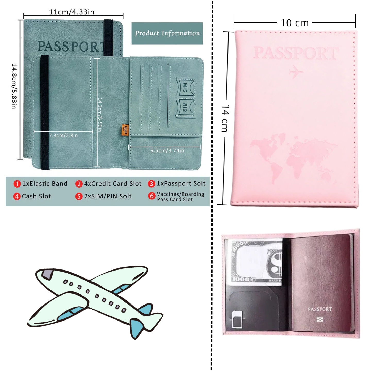 Vintage RFID Passport Cover fo - Travel Accessories For Plane ulasan dan harga