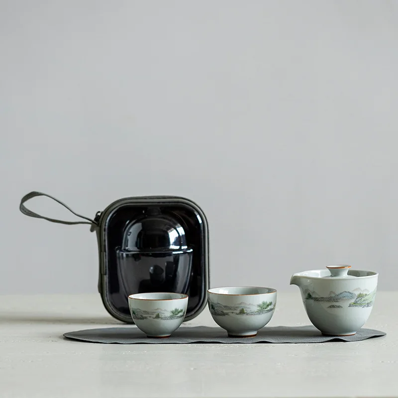 Shanshui One Pot Two Cups Port - Travel Accessories Company ulasan dan harga