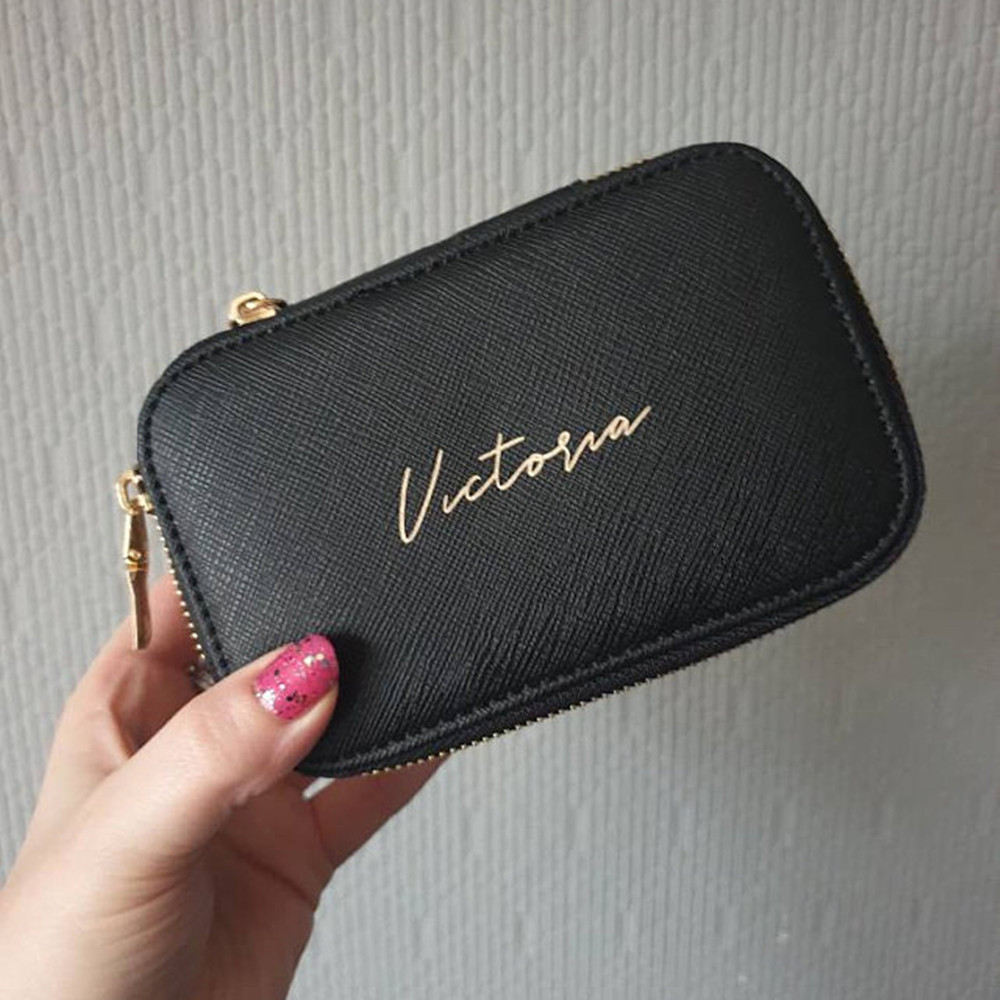 Personalised Jewellery Box Wit - Travel Jewellery & Accessories Organiser ulasan dan harga