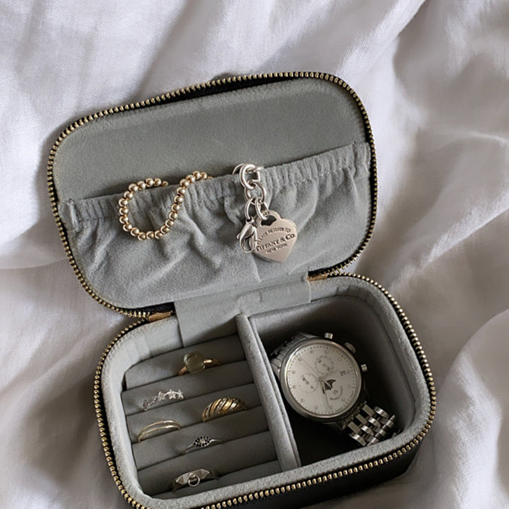 Personalised Jewellery Box Wit - Travel Jewellery & Accessories Organiser ulasan dan harga