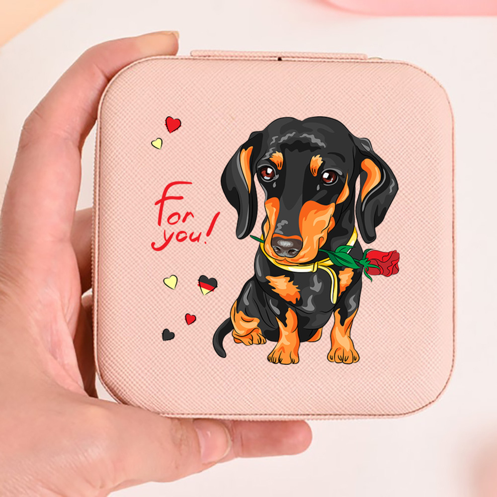 I Love Dachshunds Print Jewell - Travel Jewellery & Accessories Organiser ulasan dan harga