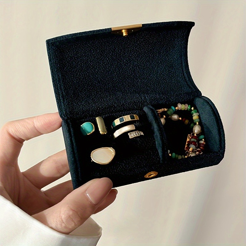 Luxury Velvet Jewellery Storag - Travel Jewellery & Accessories Organiser ulasan dan harga