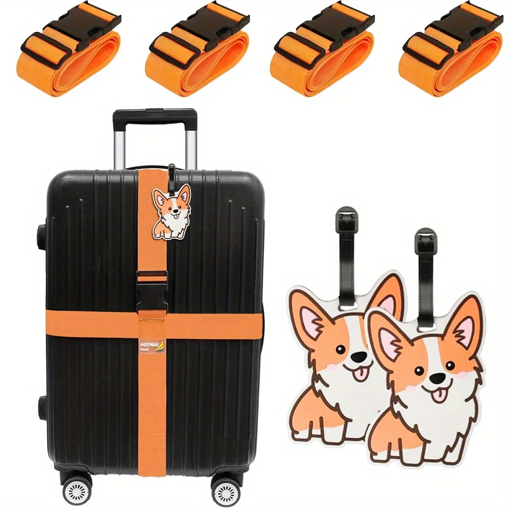 6 Pack Luggage Straps Luggage  - Travel Accessories Luggage Straps ulasan dan harga
