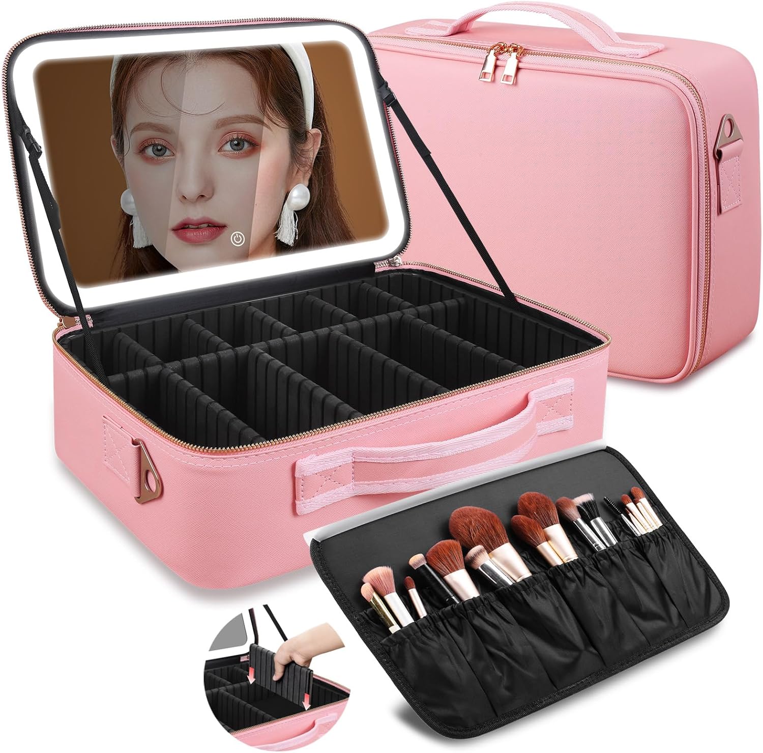 Large Capacity Makeup Bag 15'' - Travel Accessories Organizer ulasan dan harga