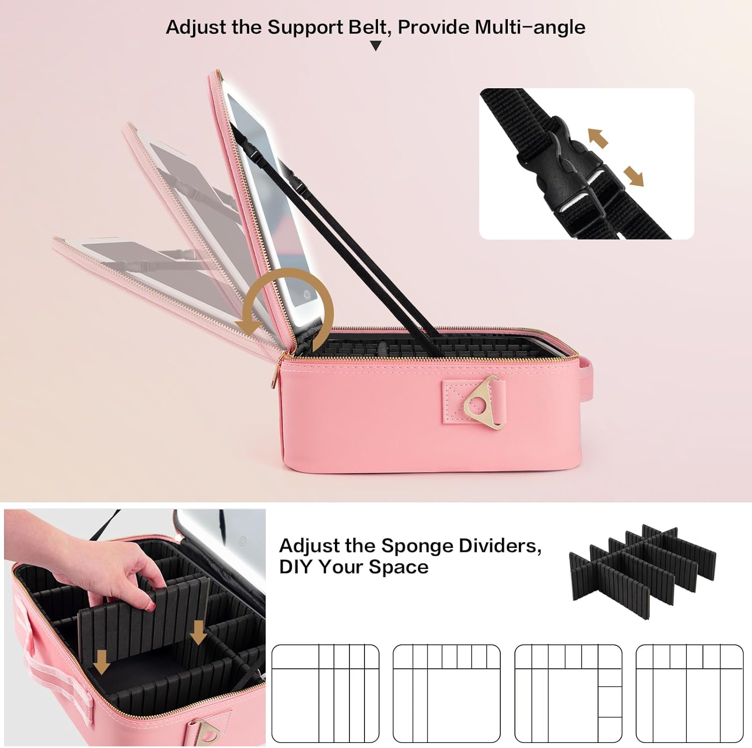 Large Capacity Makeup Bag 15'' - Travel Accessories Organizer ulasan dan harga